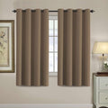 Blackout Curtain for Living Room Thermal Insulated Window Treatment Curtain Extra Long 63 inch Length Energy Saving Solid Grommet Top Blackout Drape (52"W x 63"L (Pack of 1) / Macchiato)