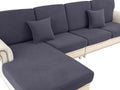 Couch Cushion Cover Loveseat Cover or 2 Seat Sofa Cover Washable Stretch Sectional Sofa Slipcover (Dark Grey / Loveseat Cover)