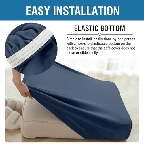 Couch Cover 3 (Berlin Blue / 2 Seater + Chaise)