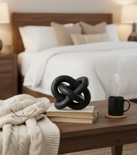 Wood Knot Chain Link Decor (Black)