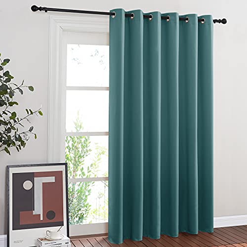 Blackout Room Darkening Window Curtain (Sea Teal / 80"W x 84"L (Pack of 1))