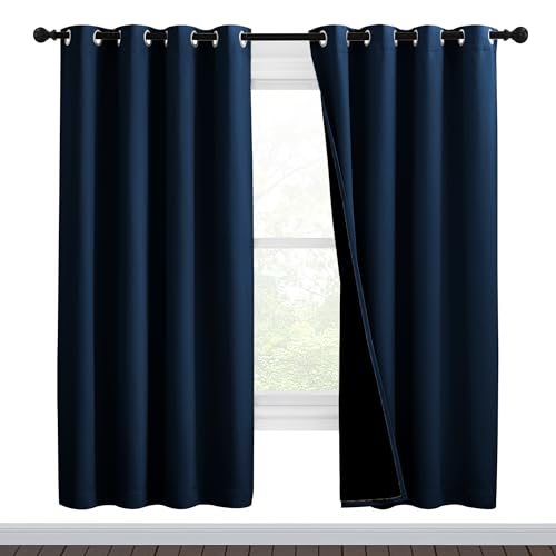 Moroccan Blue Full Shade Curtain Panels (Moroccan Blue / 46"W x 72"L (Pack of 2))