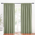 Large Blackout Curtains for Bedroom Living Room 84 inches Long (Sage Green / 70"W x 84"L (Pack of 2))