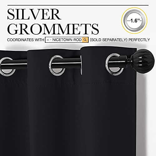 Halloween Patio Blackout Curtain Shades (Black / 55"W x 90"L (Pack of 2))