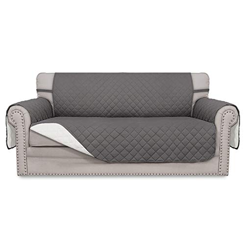 Reversible Couch Cover (Gray/Ivory / Medium-XL Loveseat)