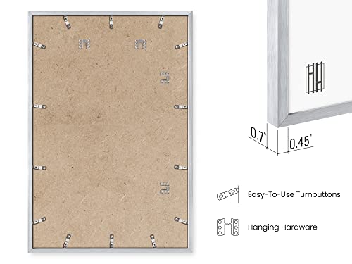 24x36 White Aluminum Frame Set of 4 (Set of 04 / White Metal / 24x36 in)