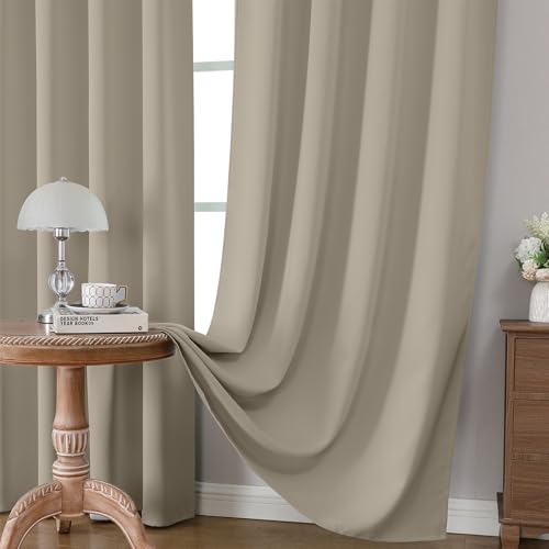 Light Beige Blackout Curtains Customize (Light Beige / Customsize)