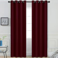 Room Darkening Curtains 52x84 inch Length Wine Red (Wine Red / 52"W x 84"L (Pack of 2))