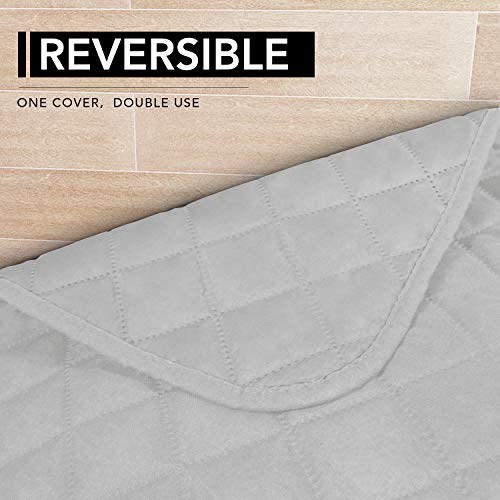 Sectional Couch Covers for Dogs L Shape Sofa Cover Reversible Sofa Slipcover Chaise Lounge Cover Furniture Protector Cover for Pets Dog Cat (42" x 52" / Light Gray/Light Gray)