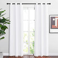 White Curtains 84 inch Length 2 Panels Set for Living Room (Pure White / 37"W x 84"L (Pack of 2))