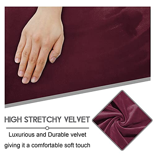 Reclining Love Seat Slipcover (Burgundy - Wine)