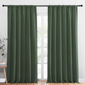2 Panels Blackout Curtains (Dark Mallard / 70"W x 95"L (Pack of 2))