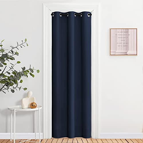 Navy Blue Blackout Curtains for Living Room (Navy / 37"W x 84"L (Pack of 2))
