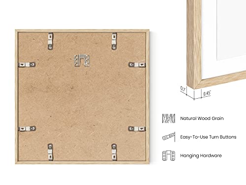 Beige Oak Wood 12x12 Picture Frames (Set of 09 / Beige Oak / 12x12 in)