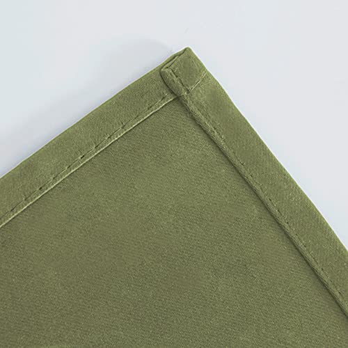 Olive Green Thermal Blackout Curtains (Olive Green / 52"W x 108"L (Pack of 2))