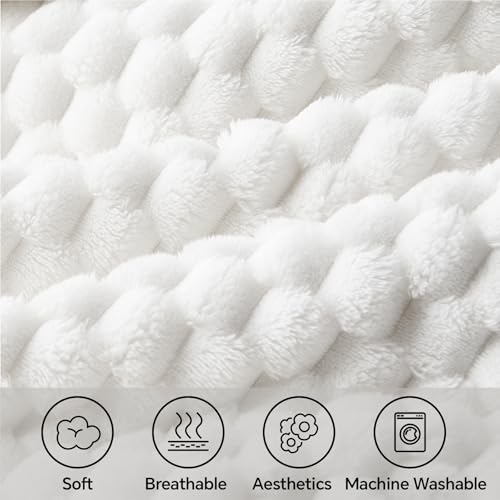 White Twin Blanket for Couch (White / Twin(60"x80"))