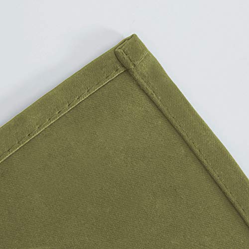 Blackout Curtains 52 x 45 inch (Olive Green / 52"W x 45"L (Pack of 2))