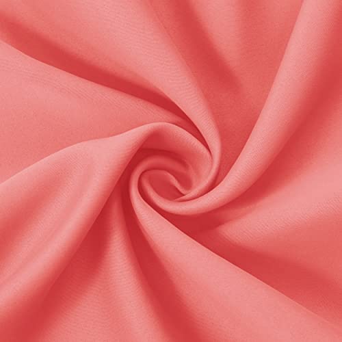 Blackout Curtains 66 x 95 inch (Coral / 66"W x 95"L (Pack of 2))