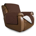 Reversible Couch Cover (Coffee/Ivory / Large Recliner)