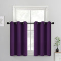 Blackout Curtains 38x36 inch Purple Thermal Drapes (Purple / 38"W x 36"L (Pack of 2))