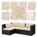 8Pcs Outdoor Cushion Covers (Mustard Yellow / 8PCS)