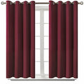 Blackout Curtains for Bedroom (Burgundy / 52"W x 45"L (Pack of 2))