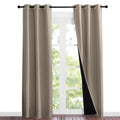 Taupe Full Shade Curtain Panels (Taupe / 37"W x 84"L (Pack of 2))