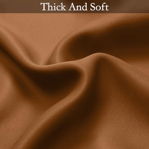 Ombre Gradient Burnt Orange White to Gray Curtains Bedroom 84L (52"W x 84"L (Pack of 2) / Burnt Orange and White)