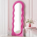 Full Length Mirror Floor Mirror (Pink / 63"L x 24"W)