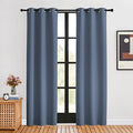 Blackout Curtains for Bedroom (Stone Blue / 34"W x 80"L (Pack of 2))