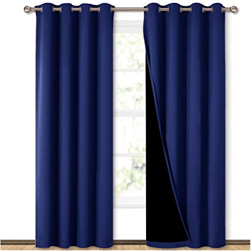 Royal Blue Blackout Curtains for Guest Room 52" w x 84" L 2 Panels (Royal Blue / 52"W x 84"L (Pack of 2))
