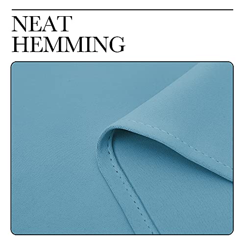 Teal Blue Blackout Curtains for Bedroom (Teal Blue / 42"W x 78"L (Pack of 2))