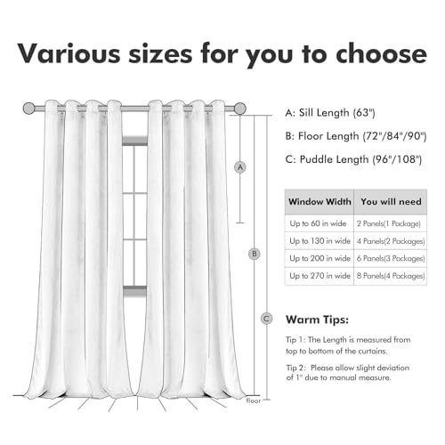 Velvet Curtains Chocolate Brown 52 x 84 Inch Length Set of 2 (Chocolate / 52"W x 84"L (Pack of 2))