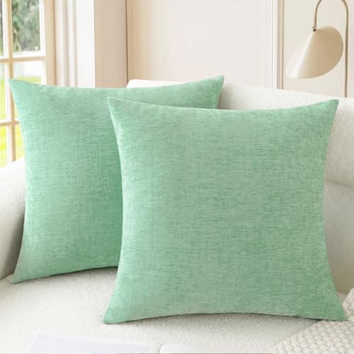 Decorative Couch Throw Pillow Covers 26 X 26 Inches Grey Green (26" x 26" (Pack of 2) / Grey Green)