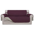 Reversible Couch Cover (Wine/Beige / Medium-XL Loveseat)