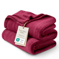 GentleSoft Fleece Throw XL Blanket Red (Red / Throw XL (50" X 70"))