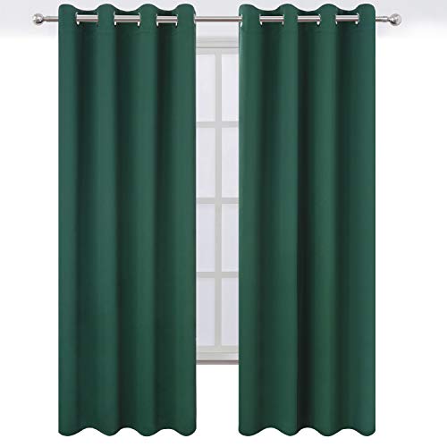 Dark Green Blackout Curtains (Green / 52"W x 84"L (Pack of 2))