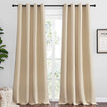 Bedroom Room Darkening Curtains (Biscotti Beige / 55"W x 96"L (Pack of 2))