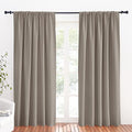 Large Blackout Curtains for Bedroom Living Room 84 inches Long (Sand / 70"W x 84"L (Pack of 2))