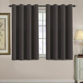Blackout Curtain for Living Room Small Window Kitchen Blackout Curtains 45 inch Length Energy Saving Solid Grommet Blackout Drape (52"W x 45"L (Pack of 1) / Chocolate Brown)