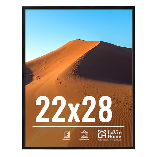 22x28 Picture Frame for Wall Display (Black / 22x28)