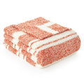 Orange Bedding Blanket Ultra Soft Microfiber (Stripe Orange / Twin (60"x80"))