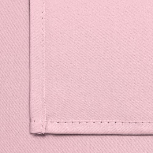 Blackout Curtains 38x36 inch Pink Thermal Drapes (Pink / 38"W x 36"L (Pack of 2))
