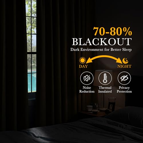 Cream Blackout Curtains (Cream / 42"W x 45"L (Pack of 2))