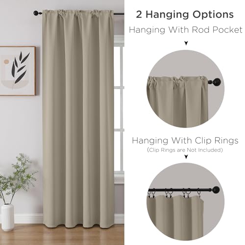 Light Beige Blackout Curtains Customize (Light Beige / Customsize)