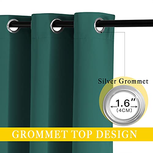 Bedroom Window Blackout Curtain Panel (Hunter Green / 80"W x 84"L (Pack of 1))