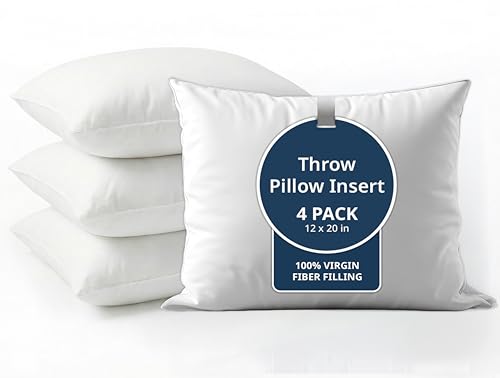 Decorative Pillow Inserts 12x20 4 (12x20 / 01: White)