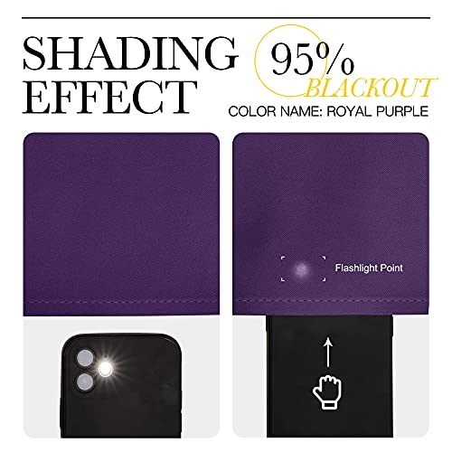 Kitchen Curtains (Royal Purple / 42"W x 54"L (Pack of 2))