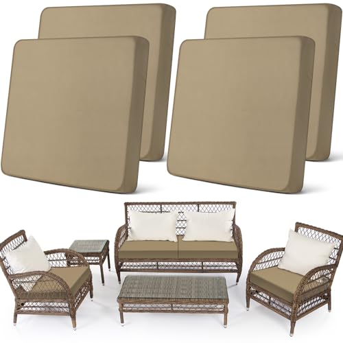 4 Pcs Stretch Cushion Covers (Sand / Seat Cover)