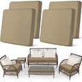 4 Pcs Stretch Cushion Covers (Sand / Seat Cover)